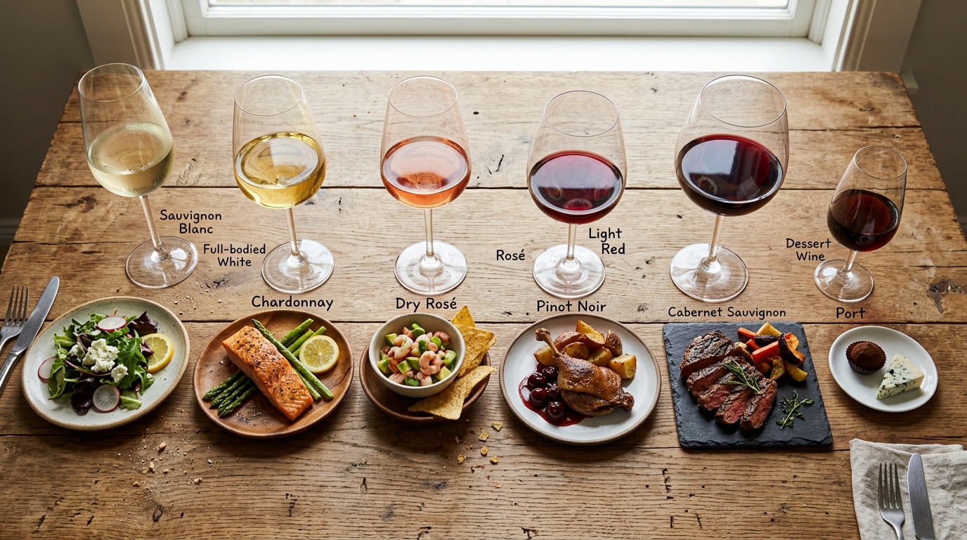 Komplette guide til pairing af mad og vin